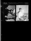 Football team; Man at desk (2 Negatives) 1959, undated [Sleeve 42, Folder e, Box 19]